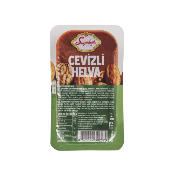 SEYİDOĞLU HELVA CEVİZLİ 175 GR 