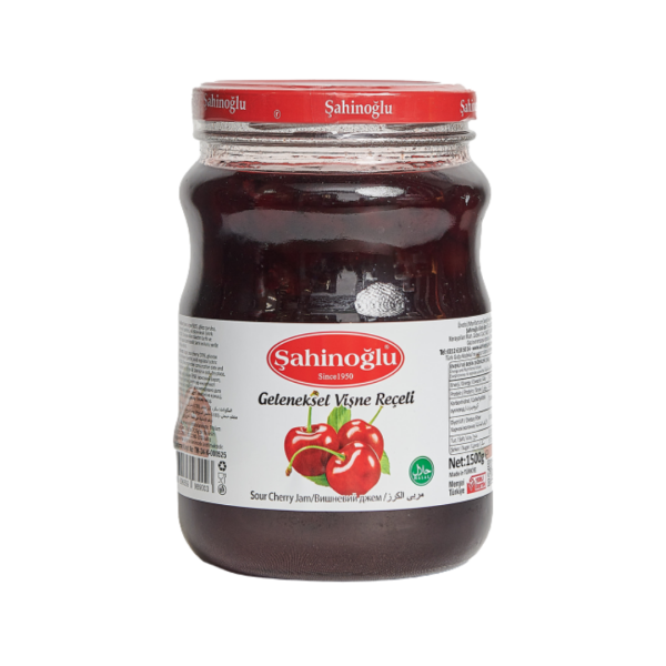 ŞAHİNOĞLU REÇEL VİŞNE CAM  1500 GR 