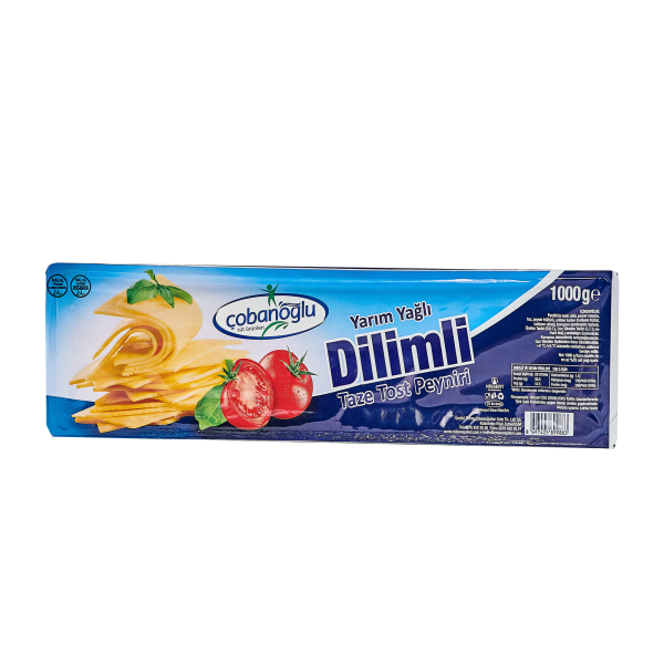 ÇOBANOĞLU KAŞAR YARIM YAĞLI DİLİMLİ 1000 GR 