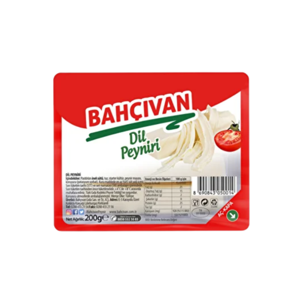 BAHÇIVAN DİL PEYNİRİ 200 GR 