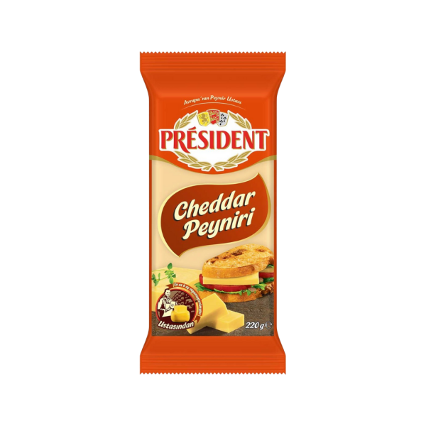 PRESİDENT CHEDDAR PEYNİR 220 GR 