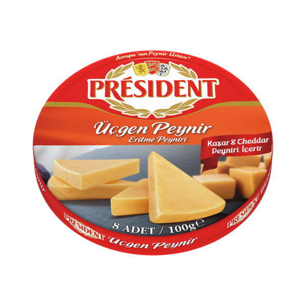 PRESİDENT ÜÇGEN CHEDDARLI PEYNİR 100 GR 