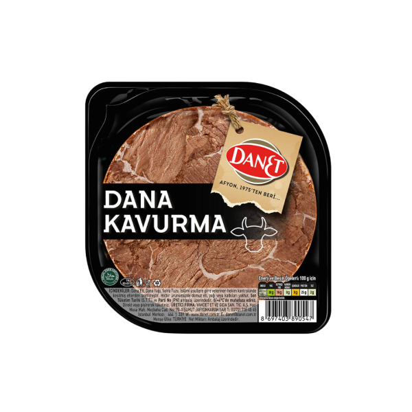 DANET KAVURMA DANA DİLİMLİ 100 GR 