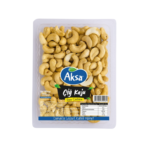 AKSA KY. ÇİĞ KAJU 200 GR 