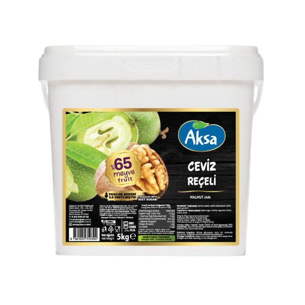 AKSA REÇEL YEŞİL CEVİZ (ŞEKERLEME) 5 KG