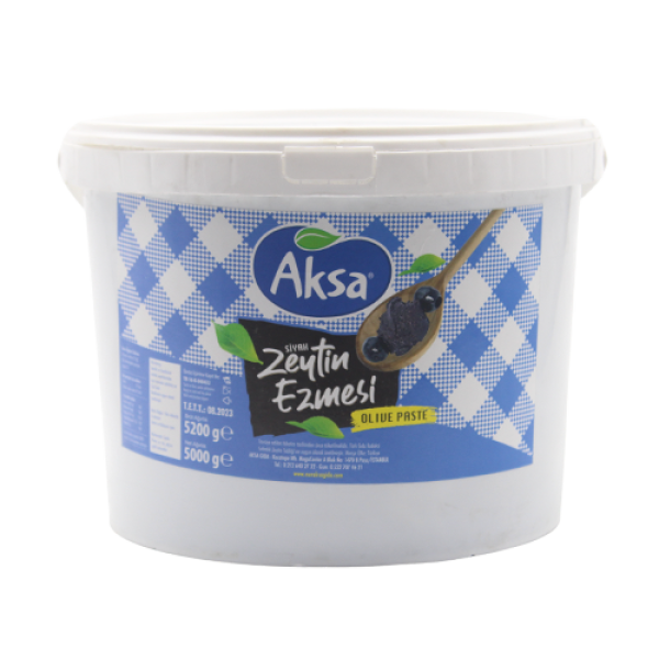 AKSA SİYAH  ZEYTİN EZMESİ KOVA 5 KG