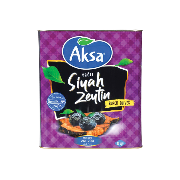 AKSA SİYAH ZEYTİN 260-290  BORDO TNK  10 KG