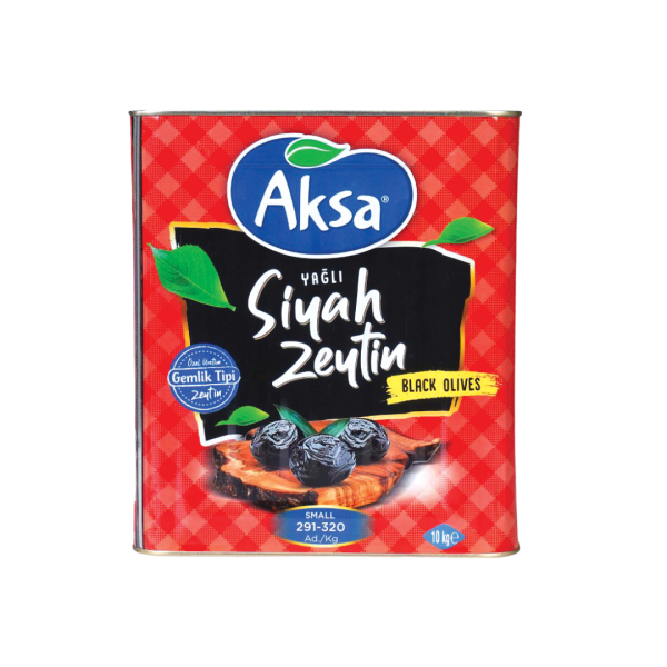 AKSA SİYAH ZEYTİN 290-320 KIRMIZI TNK  10 KG