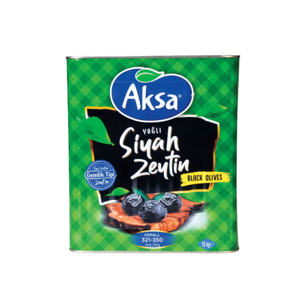 AKSA SİYAH ZEYTİN 321-380 YEŞİL TNK 10 KG