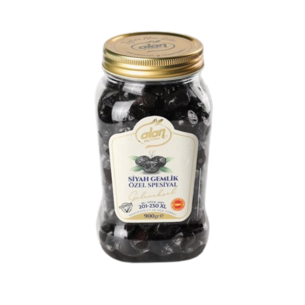 ALAN SİYAH ZEYTİN Ö.SPECİAL(201-230)PET 900GR 