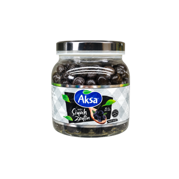 AKSA SİYAH ZEYTİN 201-260  1000 GR 