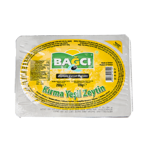 BAĞCI YEŞİL ZEYTİN KIRMA PAKET 200 GR 