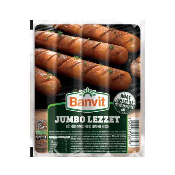 BANVİT SOSİS PİLİÇ JUMBO TÜTSÜ 330 GR 