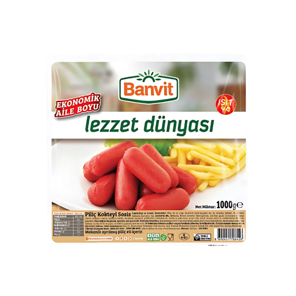 BANVİT SOSİS PİLİÇ KÖRPE 1000 GR 