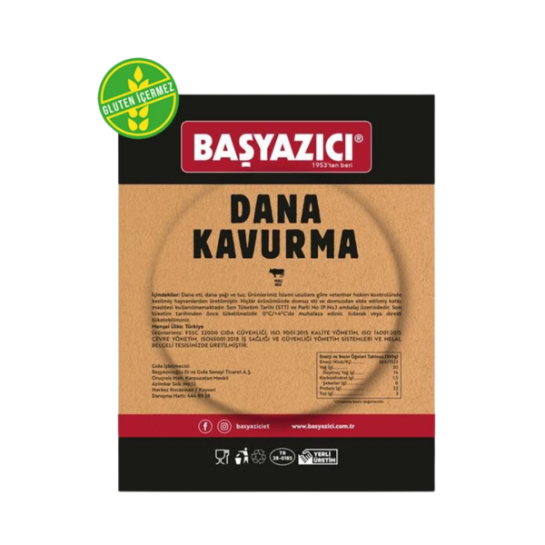 BAŞYAZICI KAVURMA DANA DİLİMLİ 100 GR 