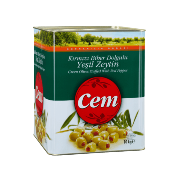 CEM YEŞİL ZEYTİN BİBER DOLGULU (101-120) 10 KG