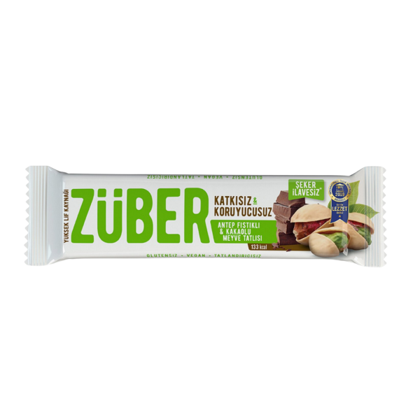 ZÜBER MEYVE BAR ANTEP FISTIKLI 40 GR