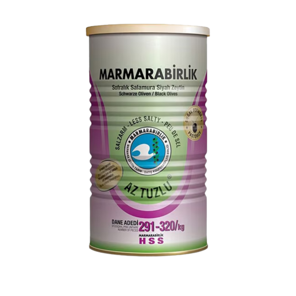 MARMARA BİRLİK  SİYAH ZEYTİN AZ TUZLU 800 GR 