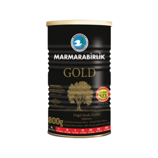 MARMARA BİRLİK  SİYAH ZEYTİN GOLD 800 GR 