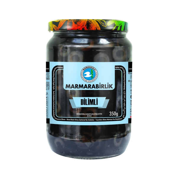 MARMARA BİRLİK SİYAH ZEYTİN DİLİMLİ 350 GR 